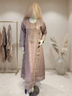 lvory Grace Embroidered maxi, As a complete 3pcs set, Available in multiple colours And quantity also