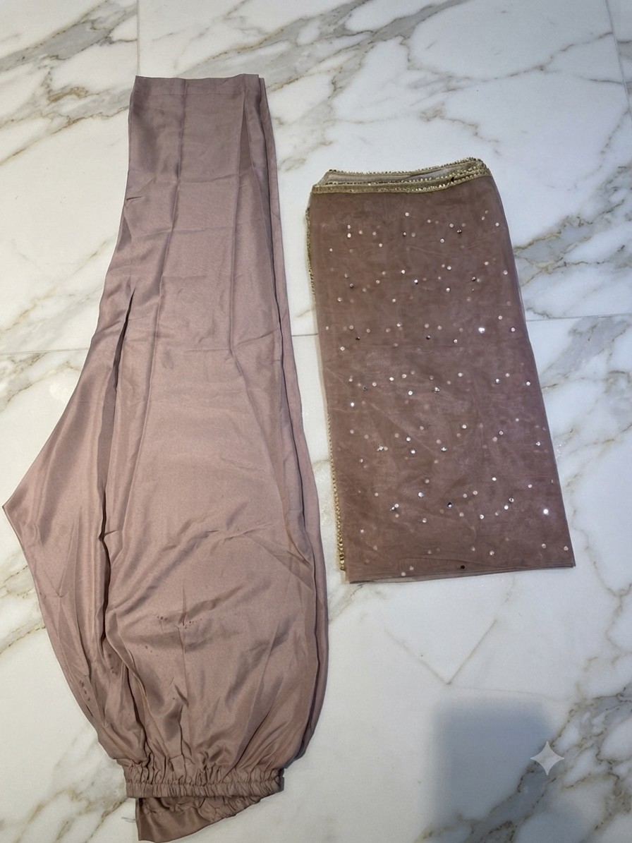 lvory Grace Embroidered maxi, As a complete 3pcs set, Available in multiple colours And quantity also