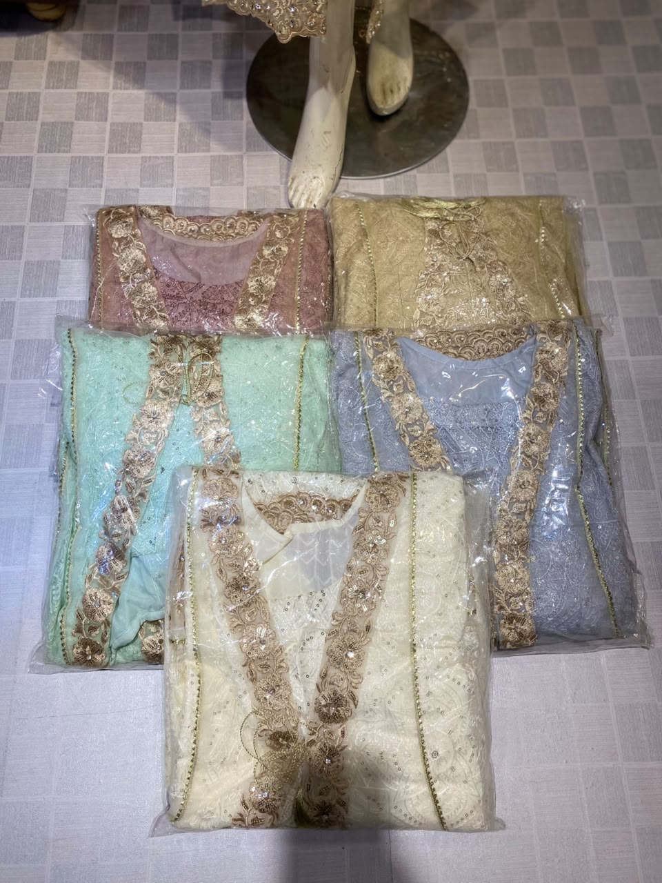 Malai 3 Piece Suit Net Maxi with Net Dupatta