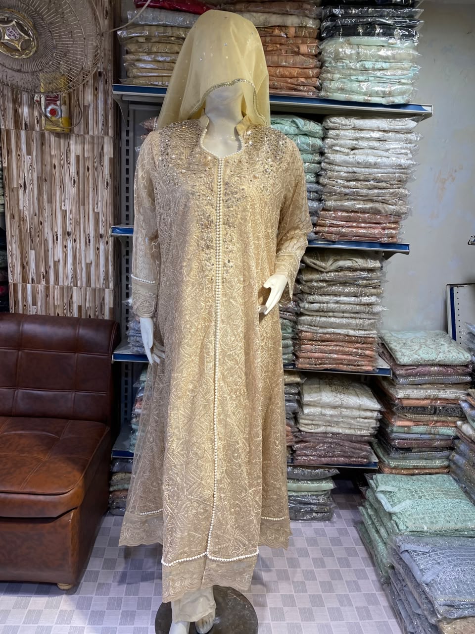 Malai 3 Piece Suit Net Maxi with Net Dupatta