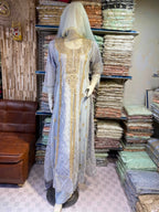 Malai 3 Piece Suit Net Maxi with Net Dupatta