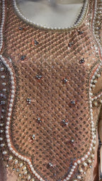 Elegent pearl work maxi, As a complete 3pcs set, available in multiple colours, Bulk stock also.