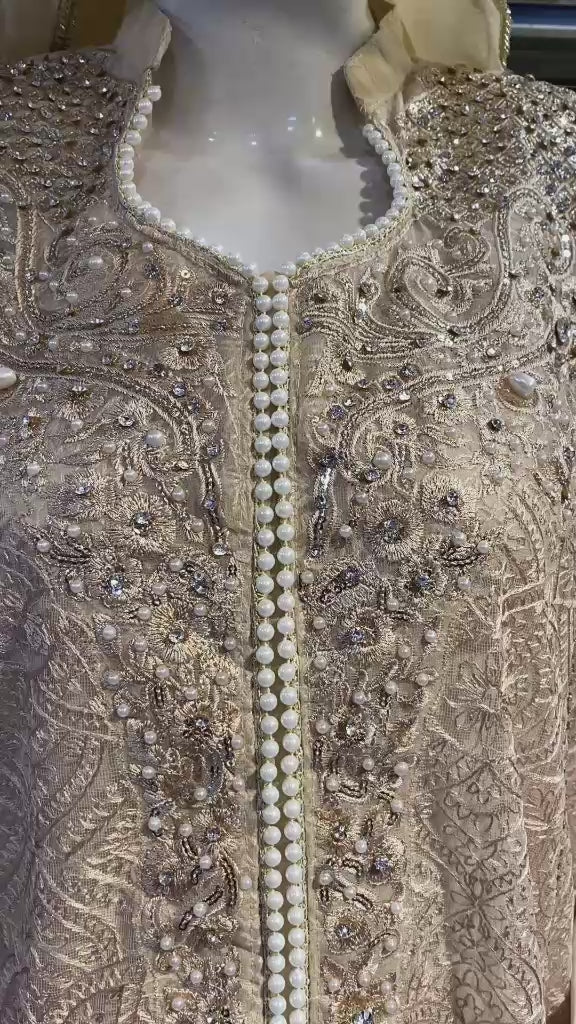 Malai 3 Piece Suit Net Maxi with Net Dupatta
