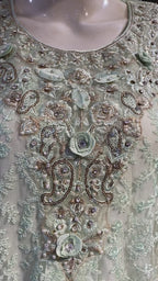 Celeste embroidered formal maxi dress, 3pcs set ready to wear, available in multiple colours, Bulk stock also available.