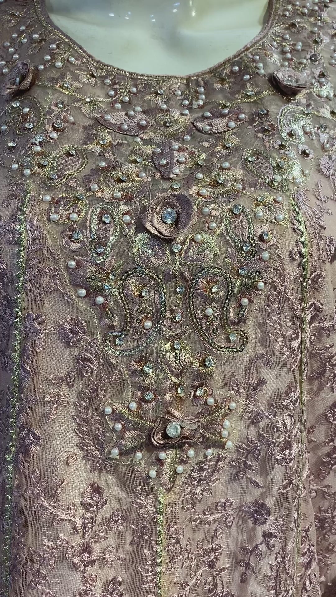 Luxury formal embroidered maxi, 3pcs set ready to wear, In multiple colours, Available in bulk stock also.