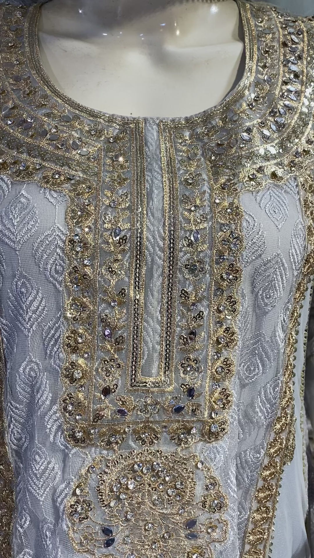 Elegent partywear embroidered maxi, with a complete 3pcs set, available in multiple colours, bulk quantity available.