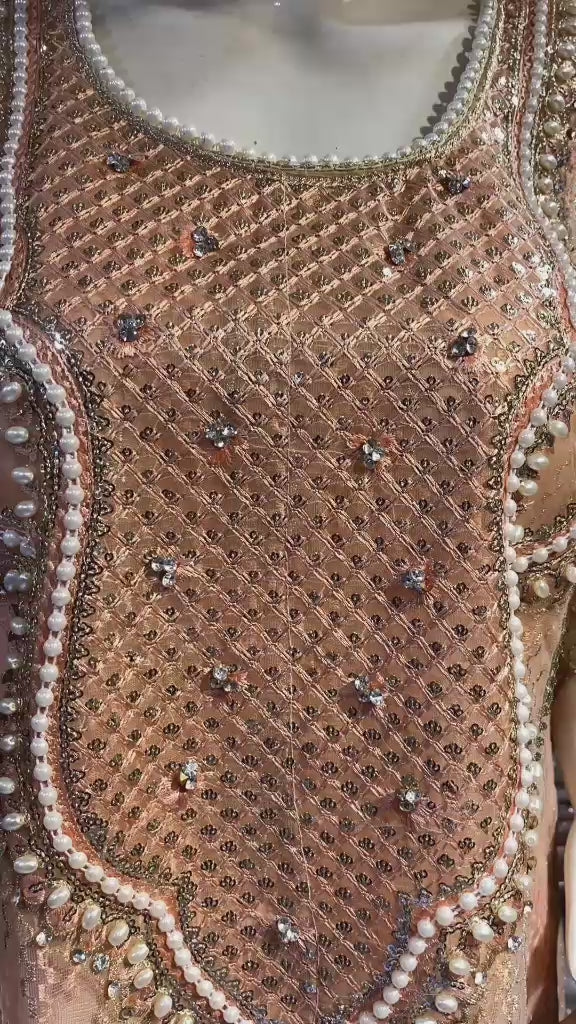 Malai 3 Piece Suit Net Maxi with Net Dupatta